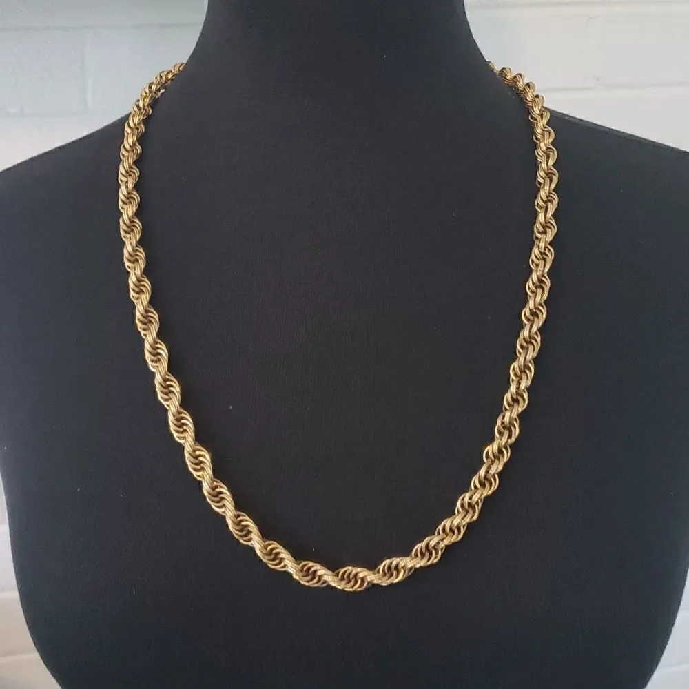 Vintage Monet Golden Chain Necklace